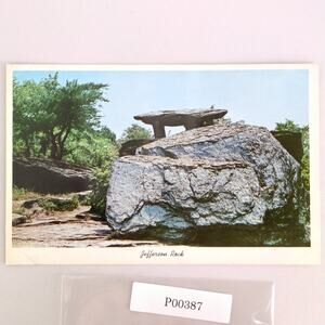 Thomas Jefferson Rock Harper's Ferry West Virginia 1960s Postcard WV PC